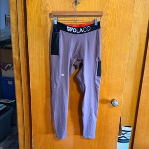 WOLACO Purple and Black Leggings